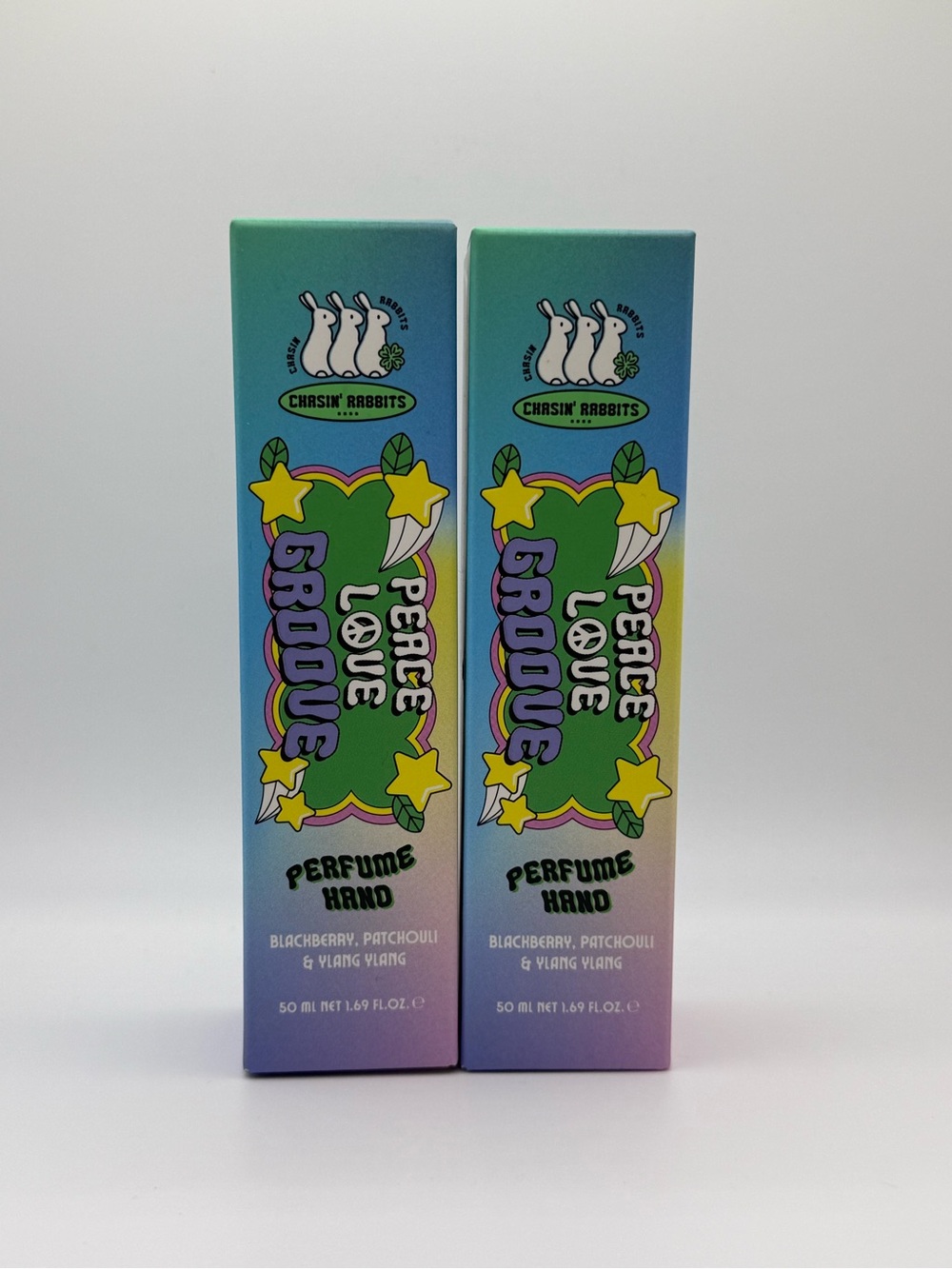 Chasin' Rabbits Peace Love Groove Perfume Hand Cream Duo Set 2 x 50mL NEW